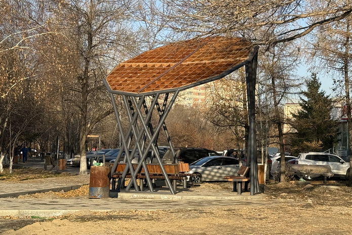 Строительство аллеи на улице Казахстан в Усть-Каменогорске практически завершено